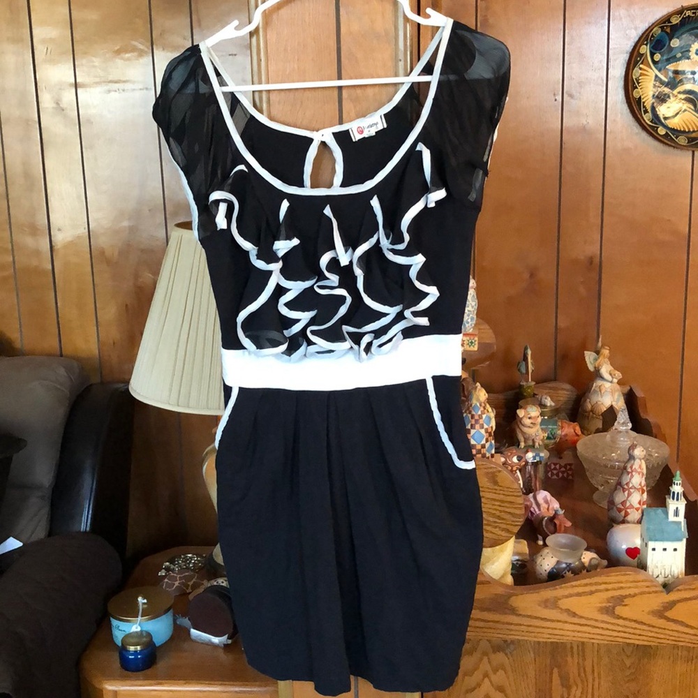 Black and white dress